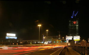 Mirax Federation Towers heartbeat installation designed by Antonella Iazzetti
